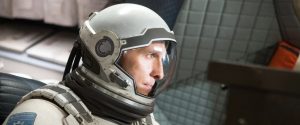 Matthew McConaughey as Cooper in Interstellar.