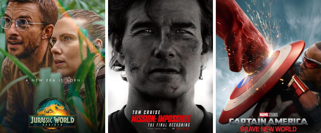 Posters for 3 of the most anticipated movies of 2025